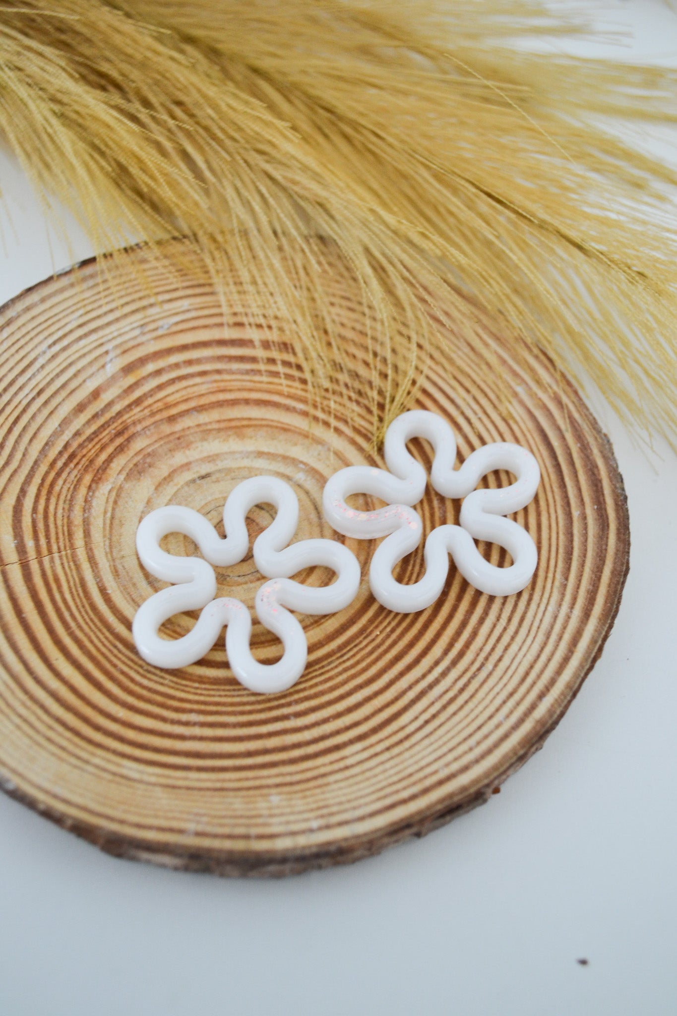 Grandes pampilles blanches