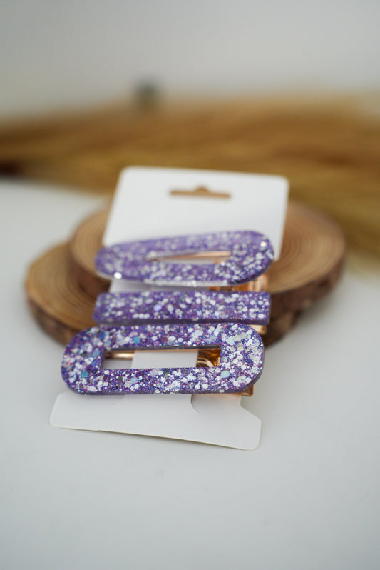 Lot de 3 barrettes