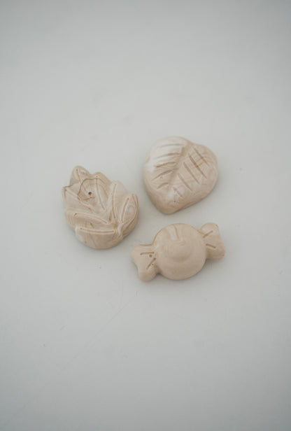 Magnets marbrés beiges