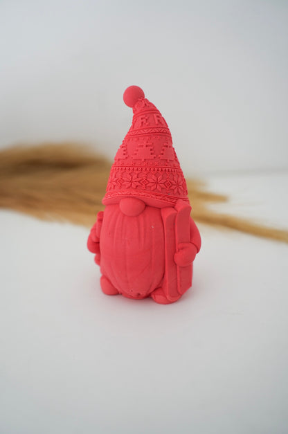 Gnome avec ses skis