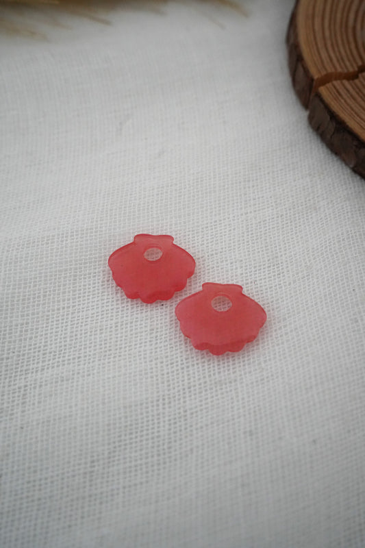 Petites pampilles coquillages rouges